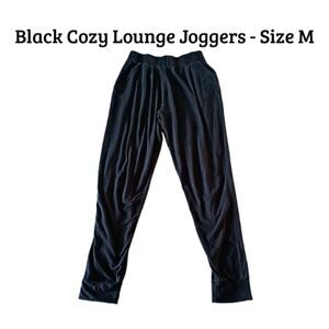Black Cozy Lounge Joggers w/ Pockets – Size M